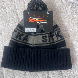 Sitka Black and Gray Knit Beanie